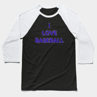 I Love Baseball - Purple Baseball T-Shirt